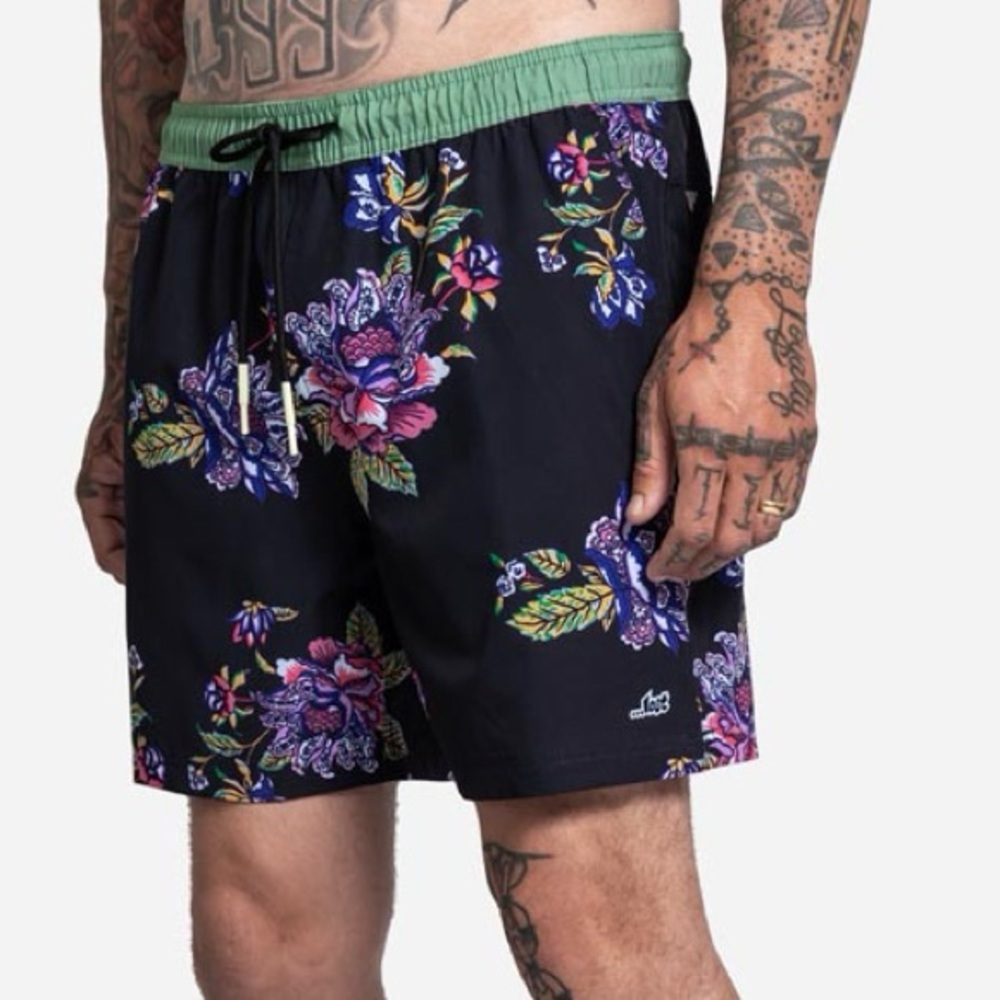 Lost Peril Beachshort Ultra Violet Wild Horse - Size 38